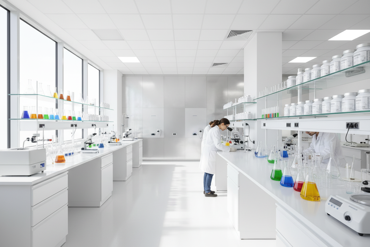  clean lab environment for vitamins research