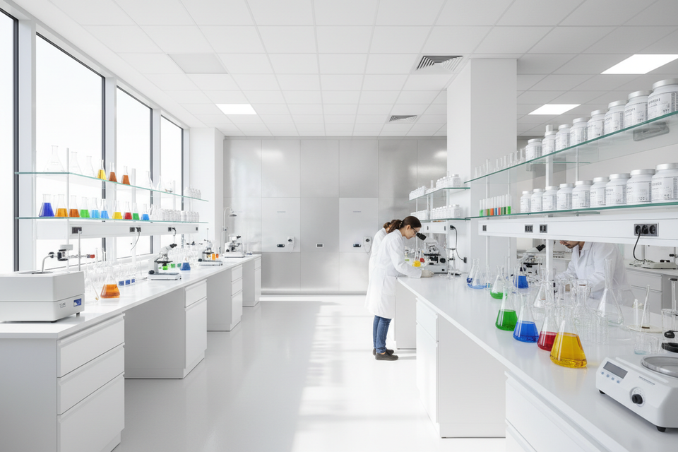  clean lab environment for vitamins research